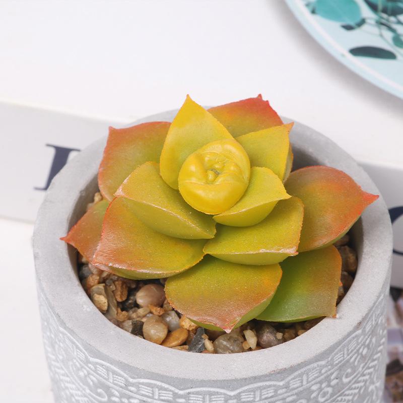 Simulation Succulent Plant Ceramic Pot Bonsai, Home Office Fresh Decoration, Simulation Pot Es1333
