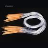 Set di ferri da maglia circolari in bambù carbonizzato con tubo da 18 misure 40/60/80/100/120 cm