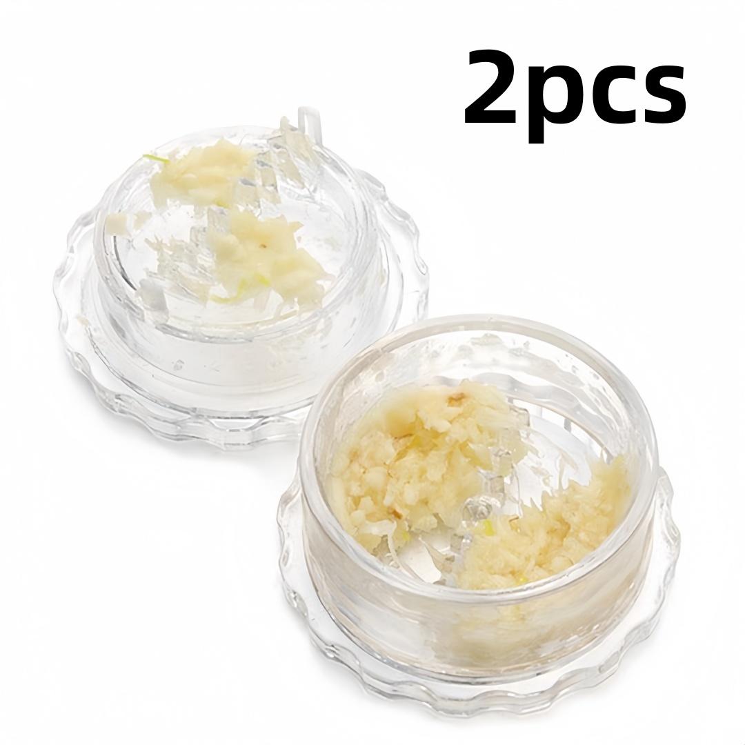 

2pc Multi Functional Household Garlic Twisting Box Tool Plastic Manual Garlic Grinder for Ginger Chili Grinding Kitchen Gadgets
