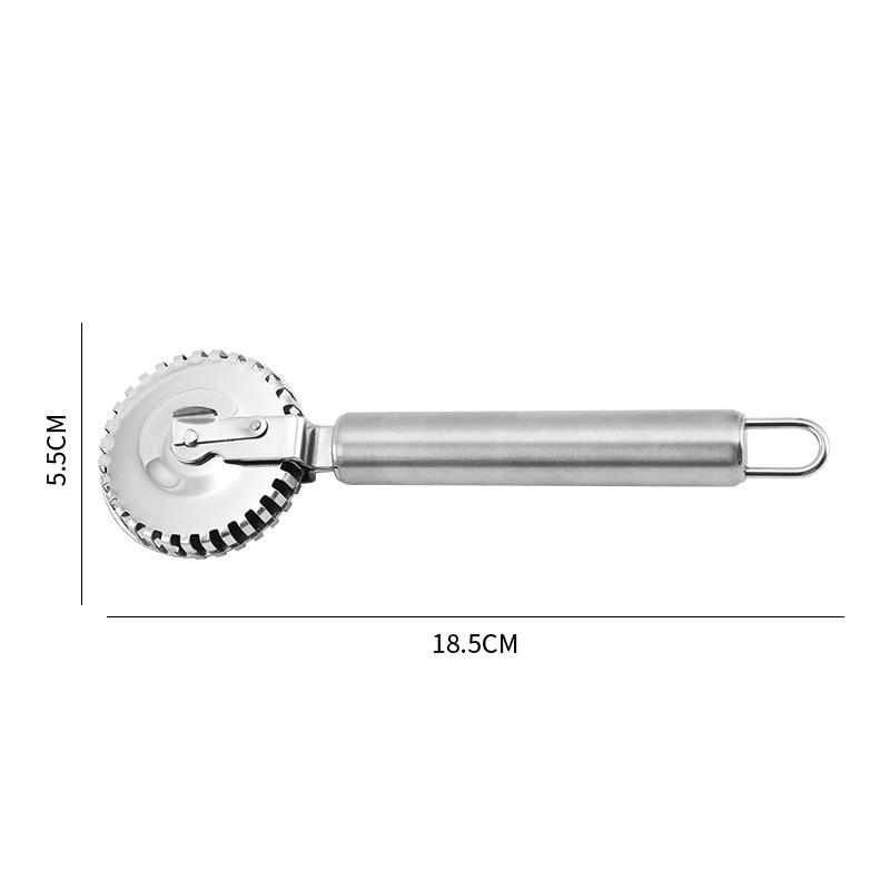 Stainless Steel Pastry Roller Nonstick Ravioli Cutter Pastry Wheel Cutter Pastry Roller Edge Sealing Embossing Knife Dough Cutte
