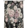 Plant Flowers Green Leaves Tulle Sheer Window Curtains for Living Room Kitchen Children Bedroom Voile Hanging Curtain