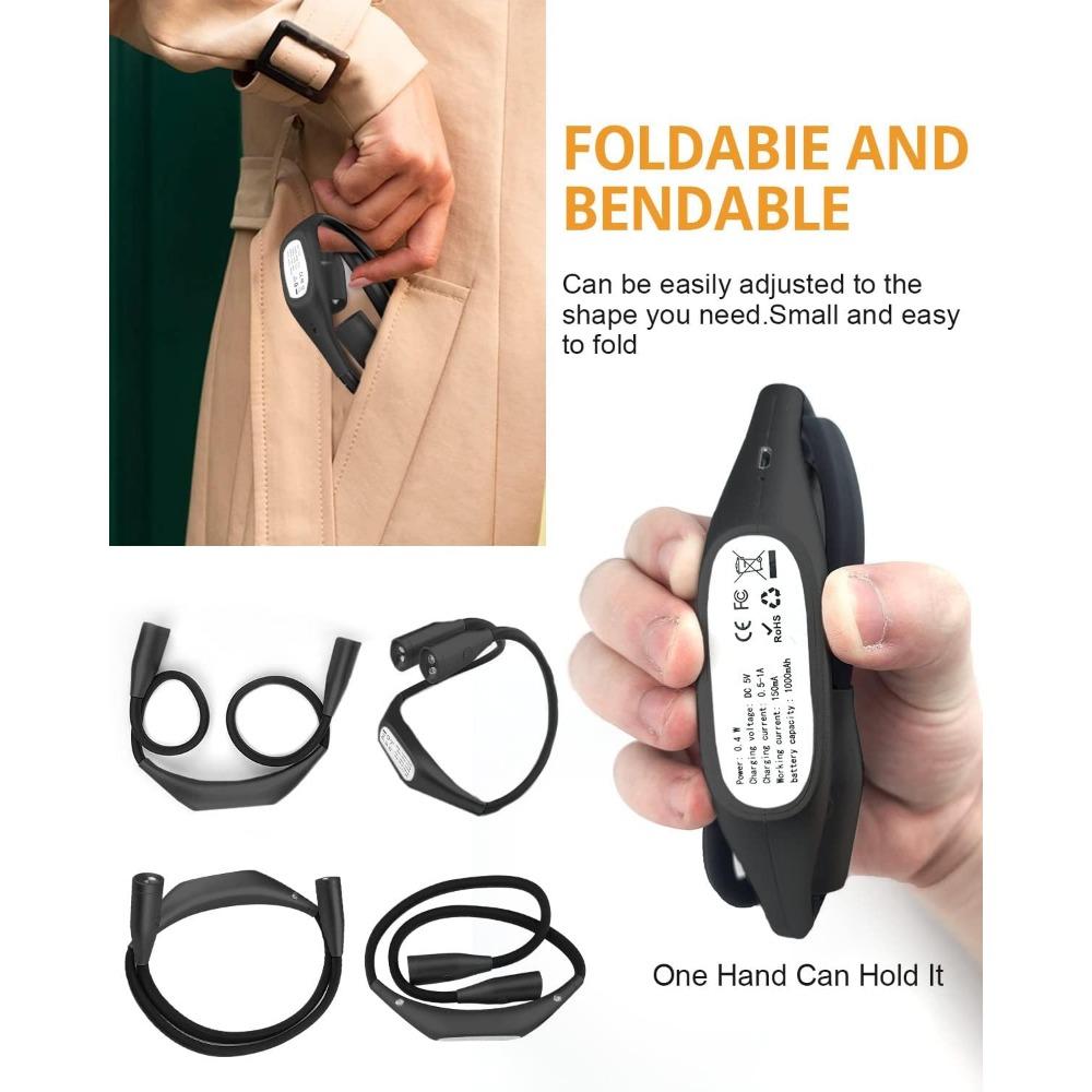 LED 3 Color Neck Light Reading Light Bendable Book Light For Reading Brightness Adjustable Usb Rechargeable Read Light Book Lamp