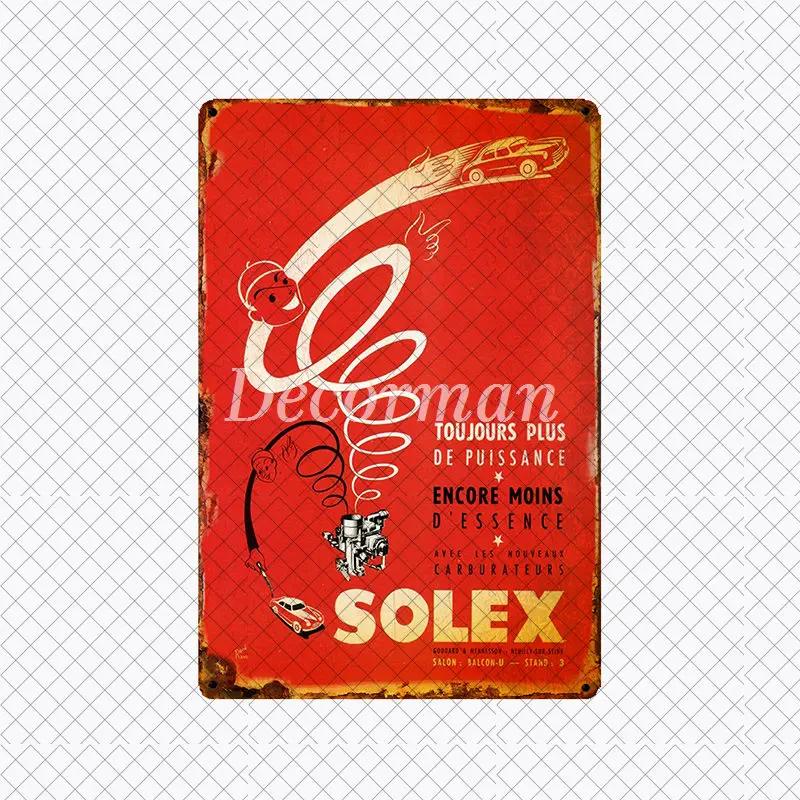 [ DecorMan ] VELO SOLEX France Bike Metal SIGN Custom Wall Poser iron Painting PUB Room Bar Hotel Decor LTA-2033