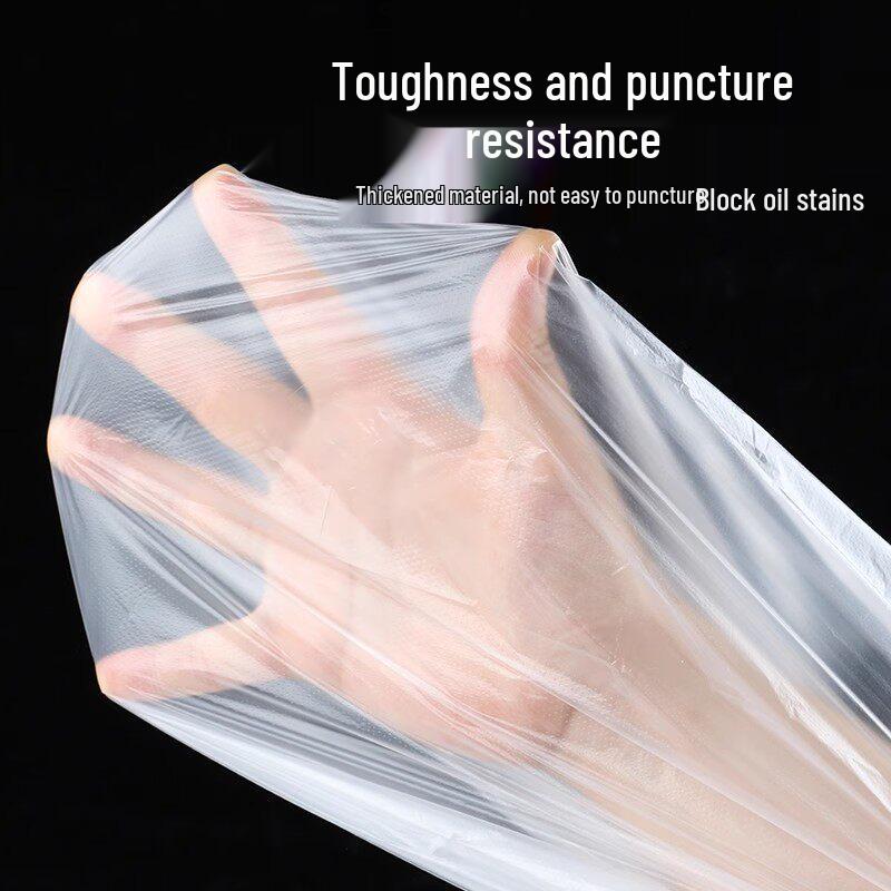 Waterproof Disposable Adult Bib Aprons - 100 Pack, Transparent & Oil-Resistant for Catering