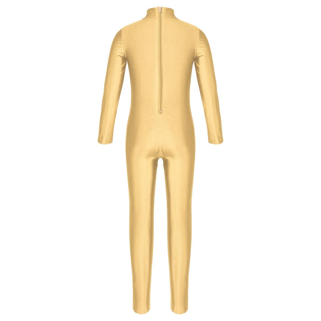 YEAHDOR Girls Long Sleeve Dance Unitard - Gymnastics Ballet Leotard Full Body Bodysuit