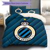 Club Brugge Pattern Bedding Quilt Set Home Decoration Gift (1 * Duvet Cover + 2 * Pillowcase Without Core)