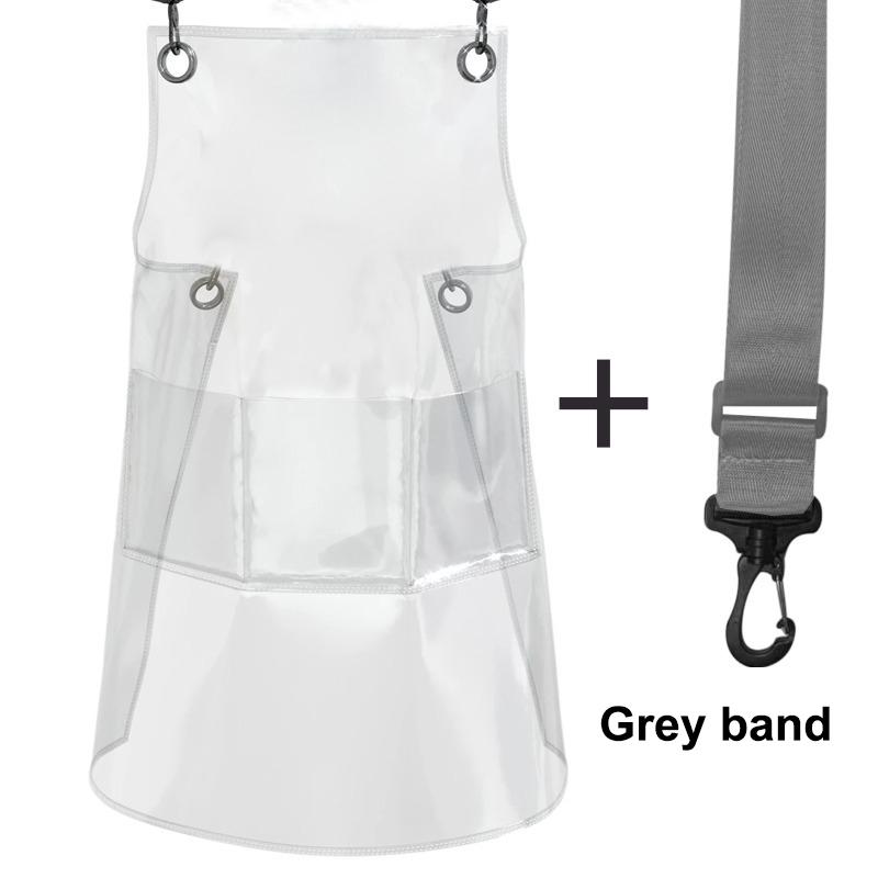 Modische Transparente PVC Schürze Wasserdicht Küche Heimzubehör Friseursalon Waschbar Schmutzabweisend Band Schürze