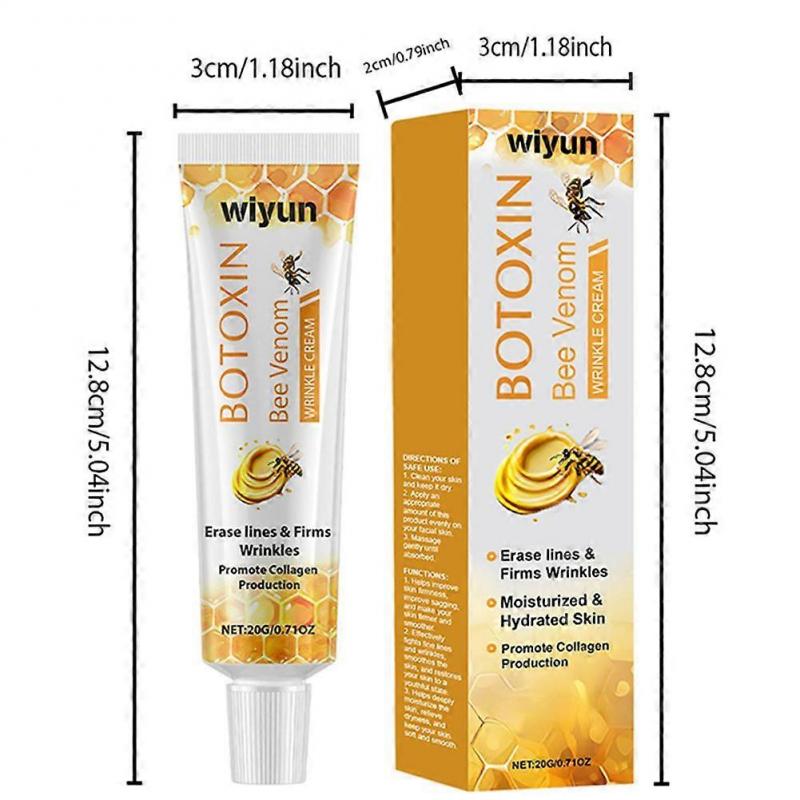 2025 New Bee Venom Wrinkle Removal Cream, Bee Venom Skin Treatment Lotion, Anti-Aging Firming Cream for All Skin Types Less