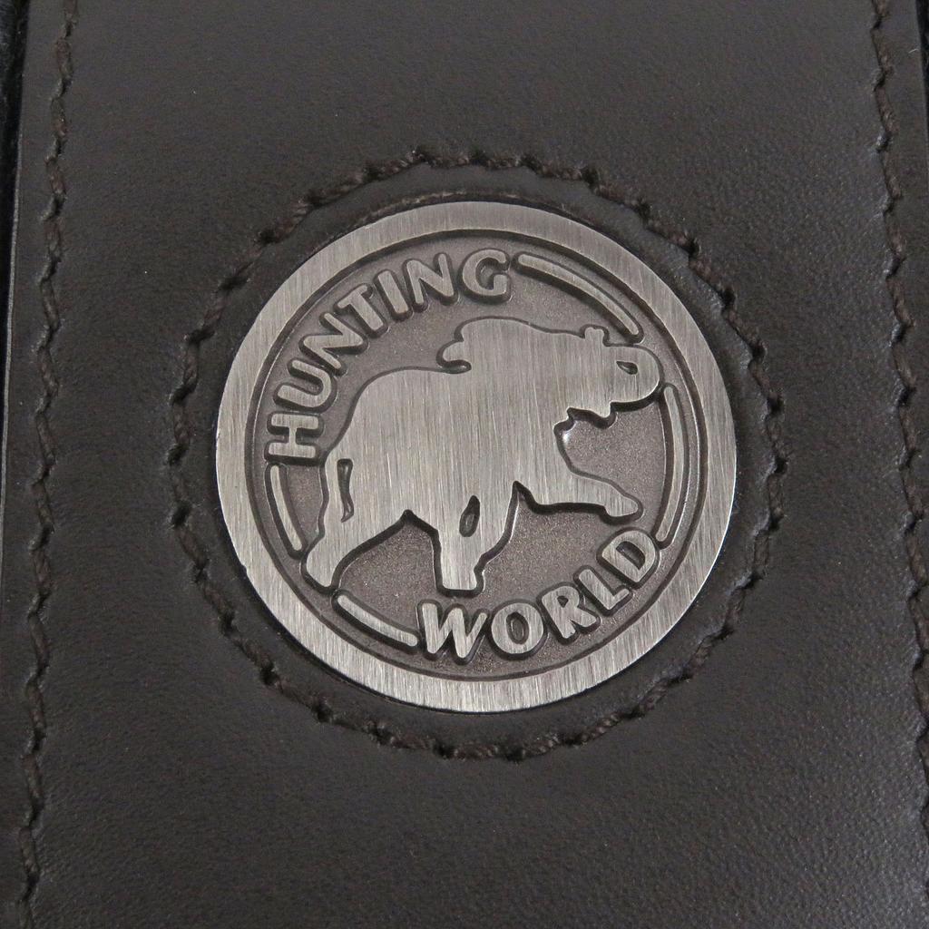 Sehr gut HUNTING WORLD Umhängetasche Metalllogo Marineblau Malteserkreuz Herren Gebraucht