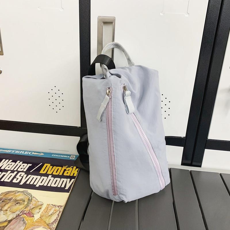 

Multifunctional shoulder breast bag Fitness backpack Waterproof yoga bag Sports messenger bag Large capacity cycling class bag серый