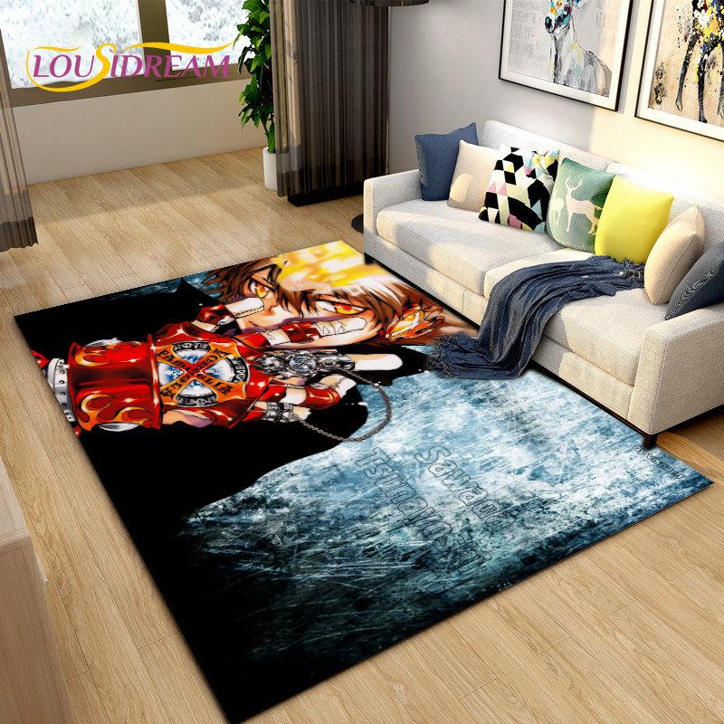 Nauczyciele Hitman Reborn Anime Dywan Obszarowy Duży, Dywan do Salonu Sypialni Sofa Wycieraczka Dekoracja, Dzieci Antypoślizgowa Mata Podłogowa