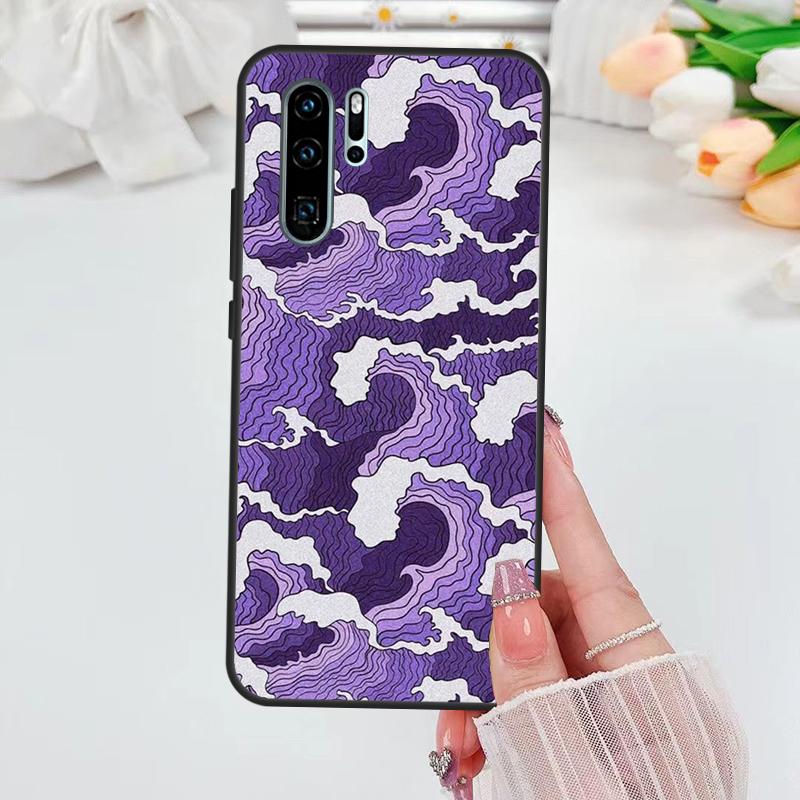 Étui esthétique violet pour Huawei Nova 5T 3i 7i 8i 11i 10 9 SE Y60 Y61 Y70 Y90 P20 P40 Lite P60 P30 Pro Housse