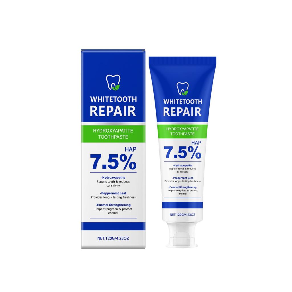 Hydroxyapatitová zubní pasta, bělicí zubní pasta, svěží dech, zubní pasta, zubní pasta, odstraňování skvrn, kompletní péče o zuby 120 g