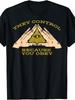 Illuminati Allsehendes Auge T-Shirt Verschwörungstheorie Grafik-T-Shirt mit Illuminati-Symbol Weiche Baumwolle