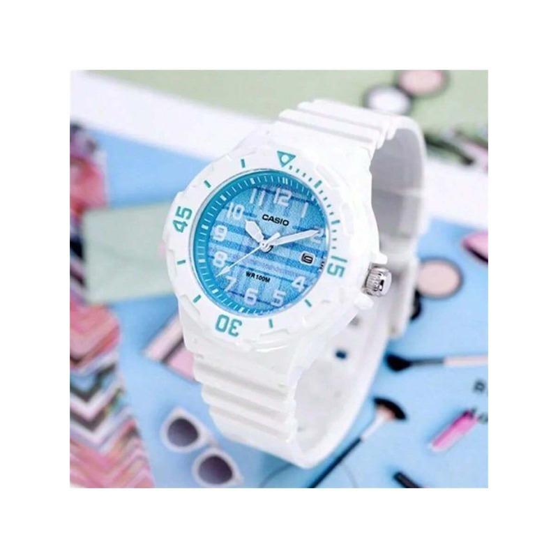 **CASIO YOUTH Series Digital-Style Sports Waterproof Quartz Watch with Resin Strap – Japanese & Korean Design, Women’s Model LRW-200H-2C**