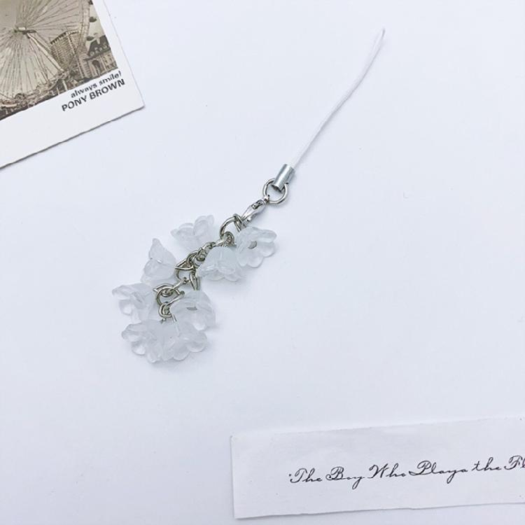 Handmade Phone Lanyard Fashion Keychain Lilys of the Valley Flower Phone Chains