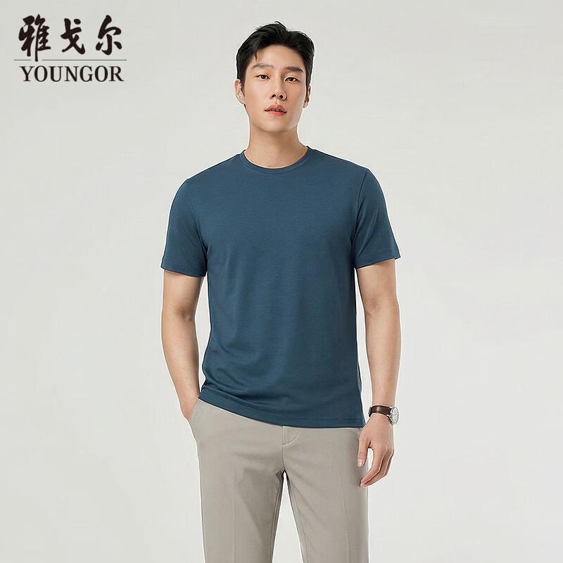 YaGeEr Men's Business Casual Short Sleeve T-Shirt