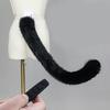 Lovely Plush Tail Remote Control Animal Tail Cats Tail Wagging Tail for Halloween Christmas Carnival Party