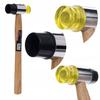 Rubber-Plastic Hammer 35 With Wooden Handle 28.5 Kraft&Dele