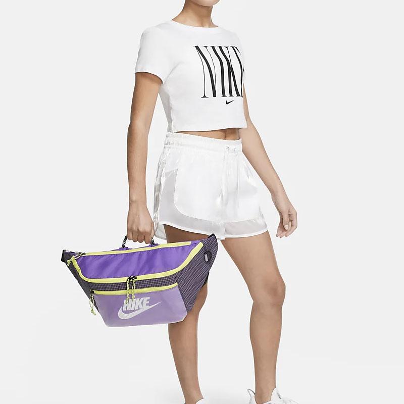 Nike Nylon Fabric Fanny Pack Regular Unisex Purple Casual CV1411-528