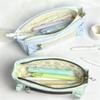 Large Capacity Pen Bag Transparent Window Stationery Storage Pouch Special Design Pencil Case  DIY