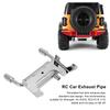 RC Car Exhaust Pipe Metal Upgrade Parts Simulation Gas Vent Fuel Tank Exhaust Pipe for AXIAL SCX10 III 1/10