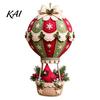 Decorative Wall Hanging Ornaments DIY Christmas Hot Air Balloon Ornament Kit, 3D Handmade Fabric Craft Festive Home Decor Project with Santa