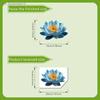 Self-Adhesive Lotus Glow-in-the-Dark Toilet Sticker Bathroom Toilet Lid Decoration Ambiance Decorative Sticker Wall Decor Decal
