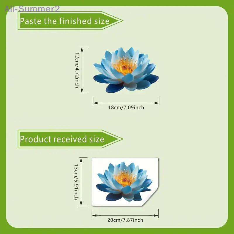 Self-Adhesive Lotus Glow-in-the-Dark Toilet Sticker Bathroom Toilet Lid Decoration Ambiance Decorative Sticker Wall Decor Decal