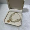 Fortune & Luck Gold-Plated Gourd Bracelet: High-End Women's Imitation Hetian Jade Beaded Jewelry Gift