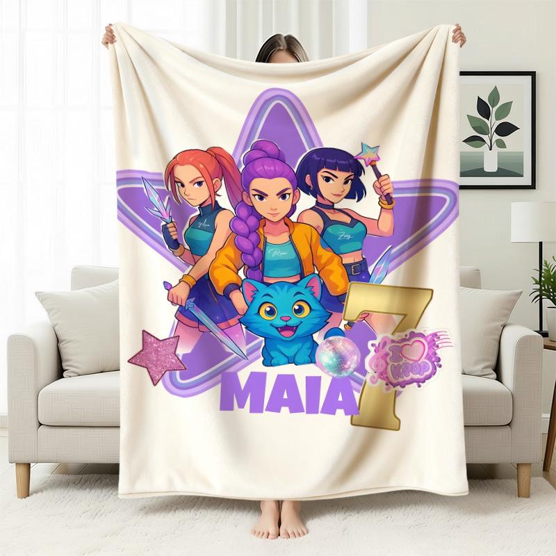 Temu Blanket Kpop Witch Hunters Blanket Flannel Blanket Office Home Sofa Blanket Nap Blanket