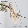 Festive Christmas Peacock Feather Clip Ornament for Home Décor