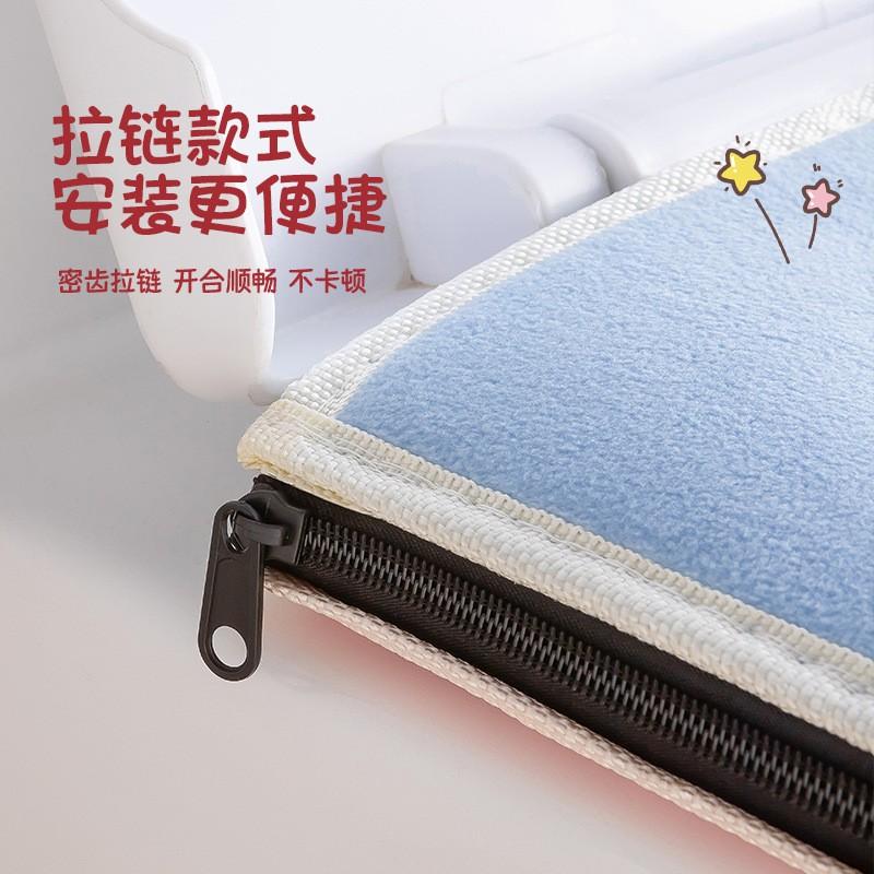 Soft Fleece Toilet Seat Cover With Zipper Winter Warm Waterproof Bathroom Accessory Home Use