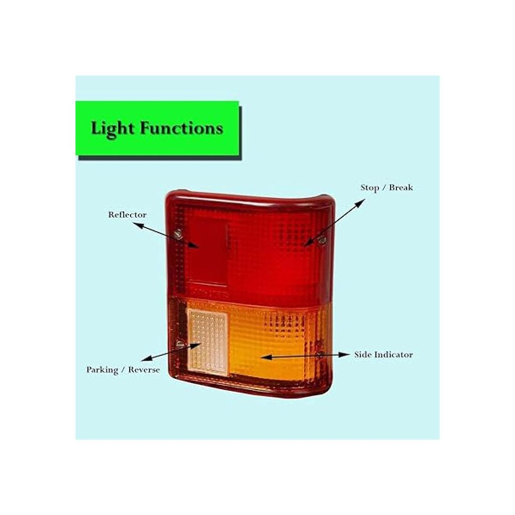 APSMOTIV Pajero Montero Mr283721 Mr283722 Zespolona lampa tylna Pasuje 1983-1991 Kierunkowskaz narożny Lampy tylne Światło rzeczywiste Światło stop Zestaw Lewy i Prawy