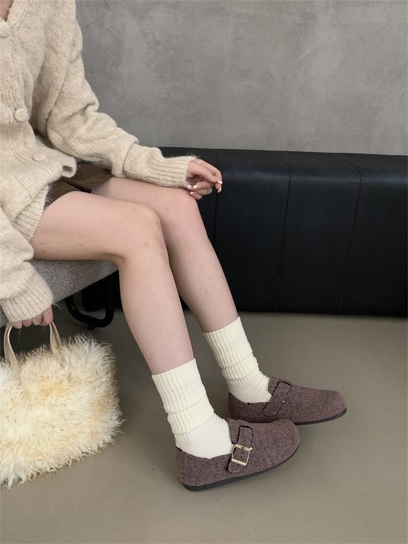 

Туфли на плоской подошве, повседневные туфли-мюли, женские замшевые мокасины на платформе, плюшевые теплые зимние женские кроссовки 2024 года, трендовый бренд, дизайнер, уютный, зимняя женская обувь 40 розовый