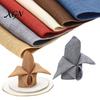 Soft Textured Napkins for Restaurants Imitation Linen Cloth Napkin, Washable Fabric 18 x Stain Resistant Parties Inch Square Napkin Weddings