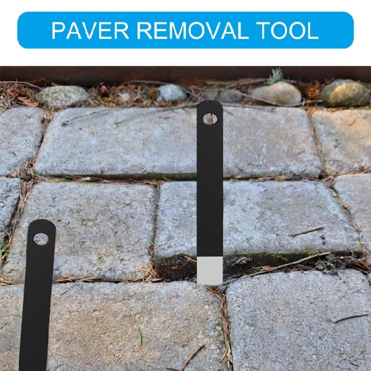 2Pcs Pavers Pullers Pavers Extractor Tool Slots Pavers Removal Tool for Garden Yard Patio Pavers Brick Block Replacement