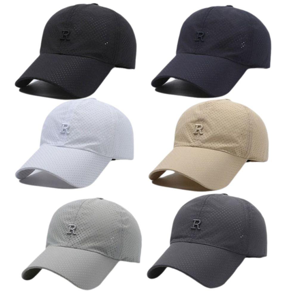 Sun Protection Summer Sun Hat Letter R Embroidery Baseball Cap Fishing Cycling Hat  For Women Men