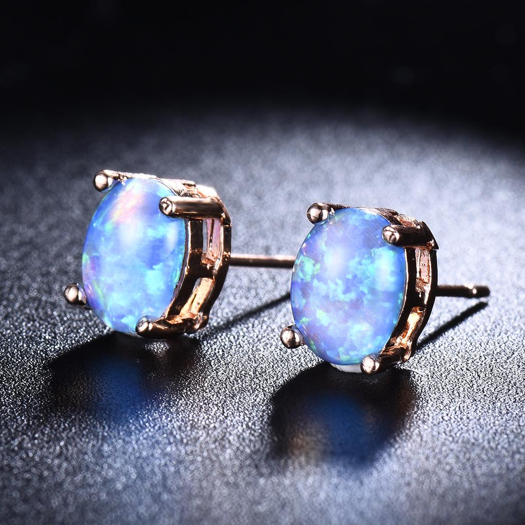 European and American Fashion Minimalist Style Oval Earrings Mini Cute and Versatile Girl Heart Earrings