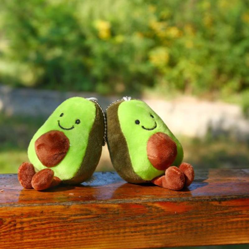 1Pc  Avocado Pendant Cute Doll Key Chain Plush Toy Stuffed Toys  Bag Pendant