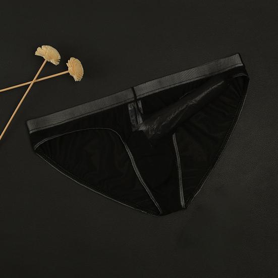 Hüfttiefer 3D Elefantennase Einfarbig Herren Slips Sexy Transparentes Netzgarn Unterhosen