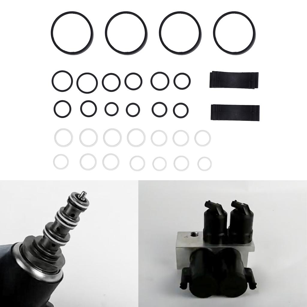 32pcs Car ABC Valve Block PTFE Seal Rebuild Kit Car Sagging for Mercedes-Benz CL55 CL65 S55 S65 AMG CL500 CL600