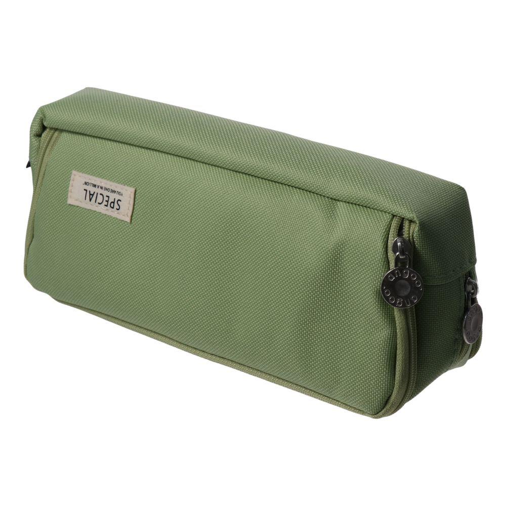 

Double Sided Zip Pencil Case 3 Compartments Stationery Case Pencil Pouch Makeup Pouch