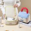 Adorable House-Shaped Cosmetic Bag Large Capacity, Portable Toiletry & Makeup Storage Case with Handles for Gift