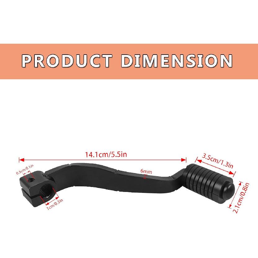 Motorcycle Gear Shifter Shift Lever Pedal Replacement for Kawasaki KLX230 KLX250R KLX230RS 2021 2022 2023 2024 2025 CNC Aluminum Gear Shift Lever