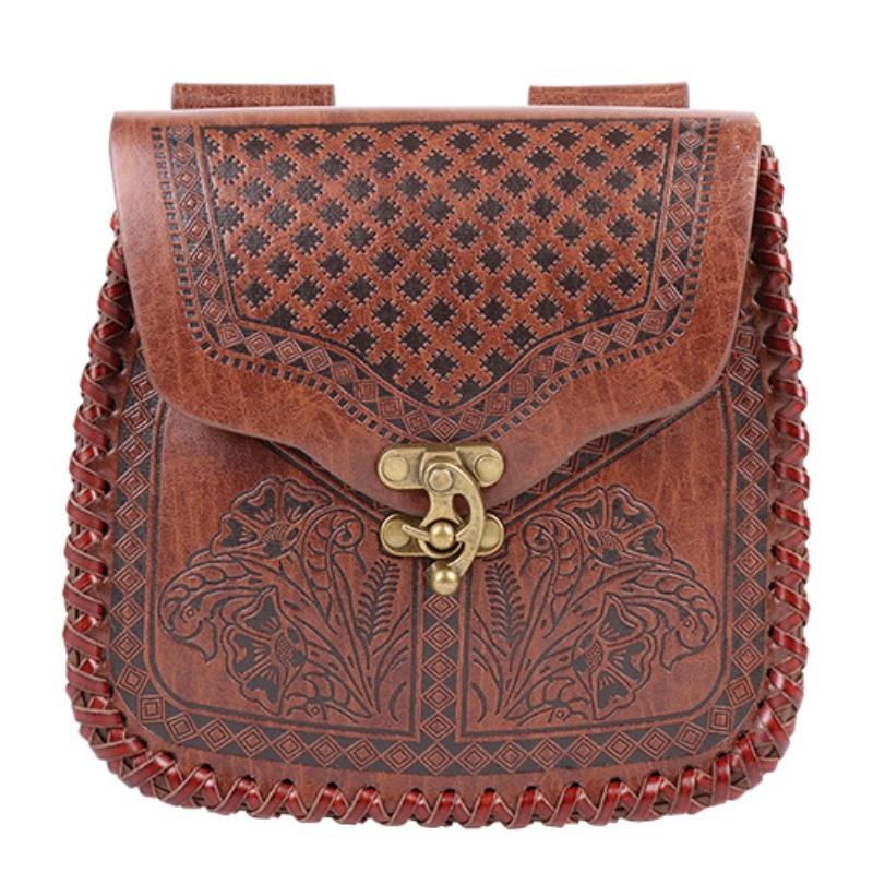1pc Medieval Retro Waist Bag Viking Hanging Belt Coin Purse Knight Fanny Pack Portable Men Women Money Pouch Costume Props