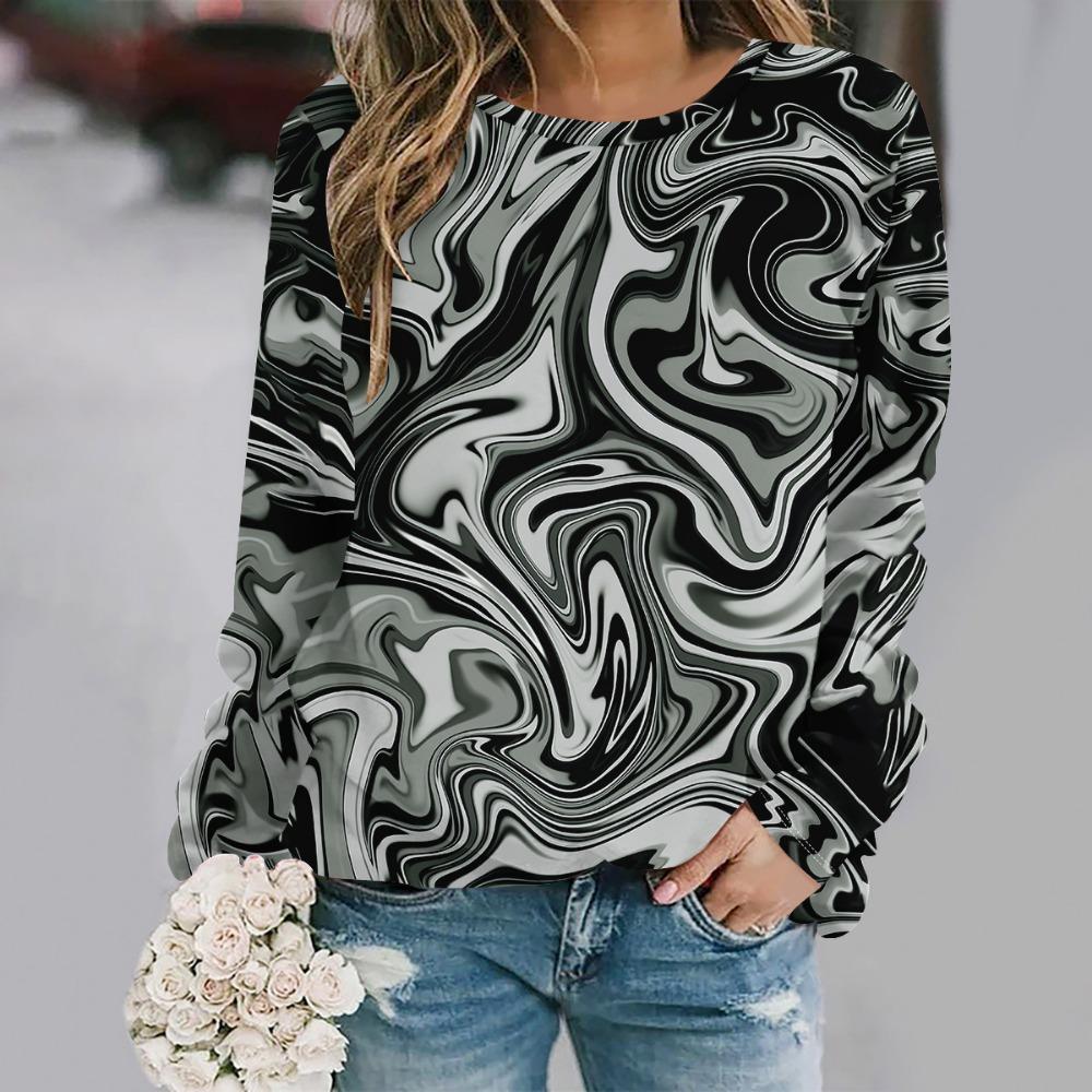 Plus size European and American Fashion 2025 Women's Elegant V-neck Long Sleeve T-shirt
