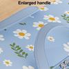 Storage Bag with Two-Way Zipper Extra Large Capacity Dust-Proof Organizer Flower Pattern Clothes Storage Bag