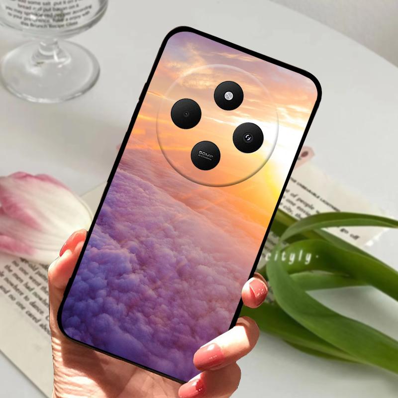 For Redmi 14R 5G Case 14 R Shockproof Silicone TPU Balck Matte Phone Cover For Xiaomi Poco C75 4G C 75 Protective Bumper Fundas