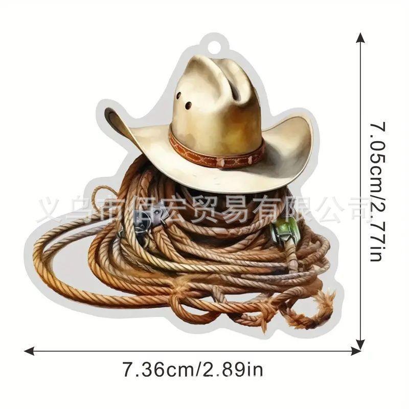 Acrylic Cartoon Playful Car Decor Featuring Personalized Boot And Hat Design